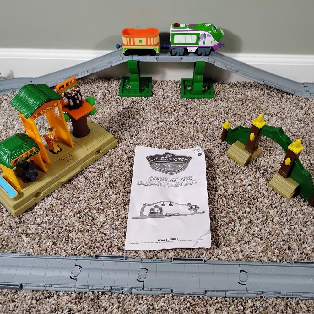 Chuggington Interactive Railway‎ Safari Park Giraffe Monkeys Elephant Complete